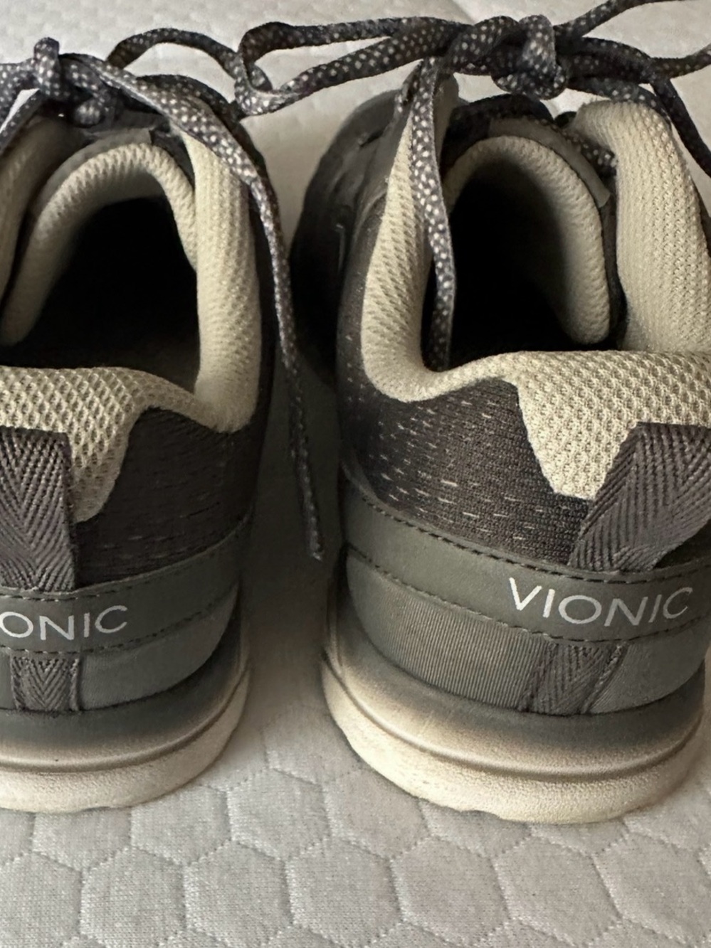 Vionic Gray Comfort Walking Sneakers Orthotic Athletic Shoes - Picture 6 of 9